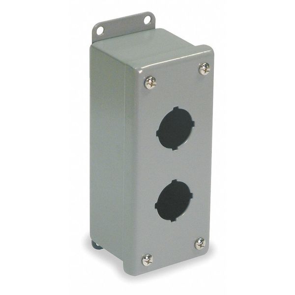 Pushbutton Enclosure, 30mm, 2 Holes, Steel