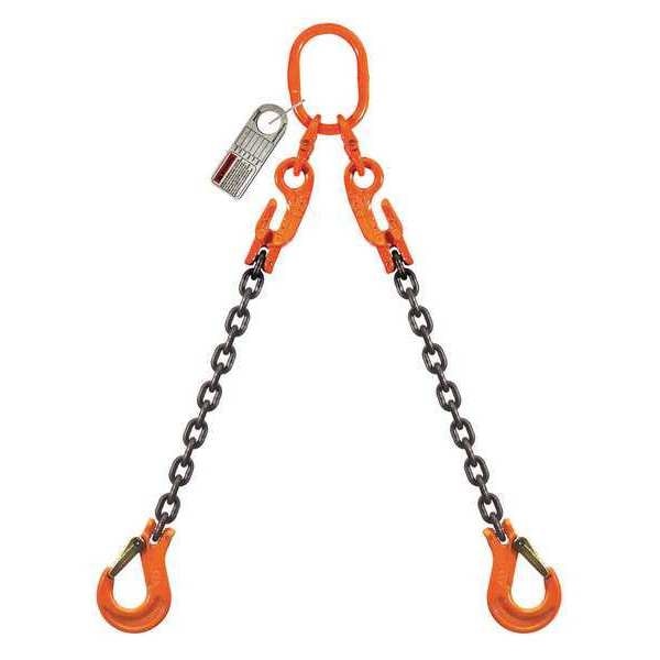 Chain Sling, G100, DOSXK, Alloy Steel, 5 ft.