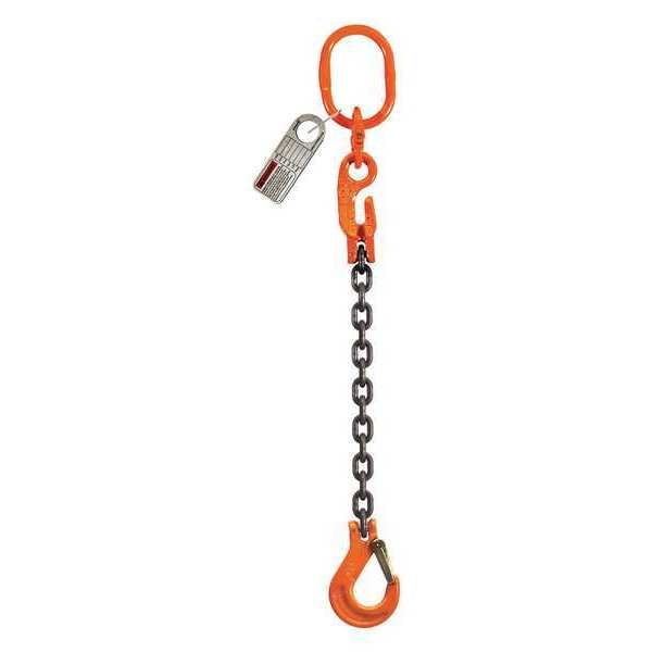 Chain Sling, G100, SOSXK, Alloy Steel, 5 ft.