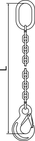 Chain Sling, G63, SOS, Stainless Stl, 5 ft L