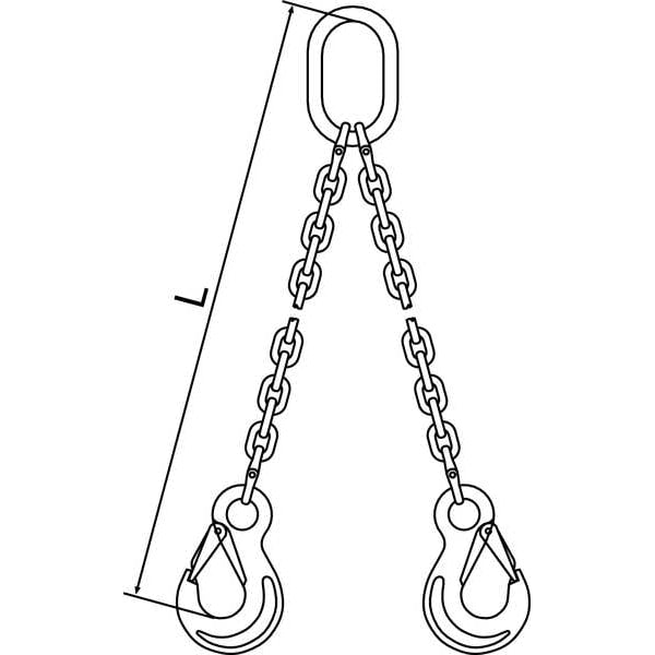 Chain Sling, G63, DOS, Stnless Stl, 10 ft L