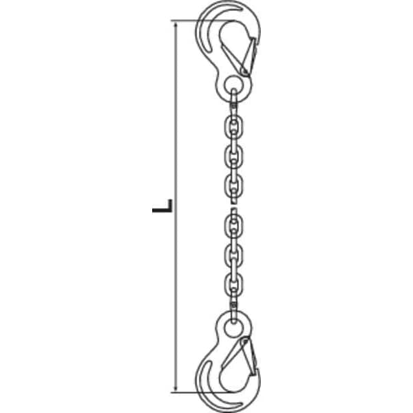 Chain Sling, G120, SSS, Alloy Steel, 10 ft L