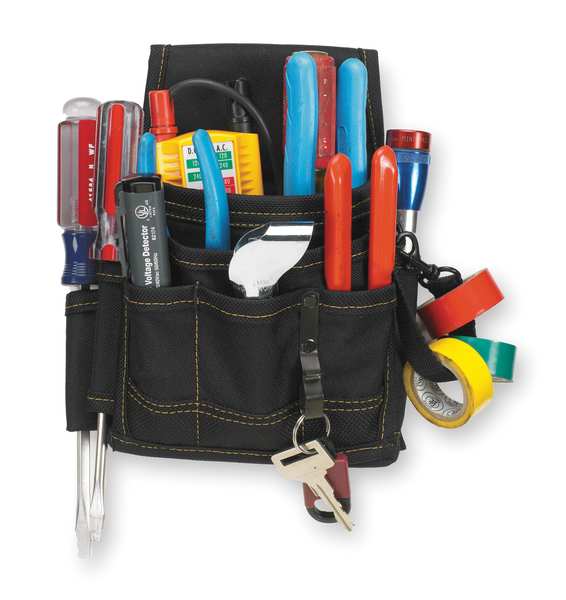 Black Polyester 9 Pockets
