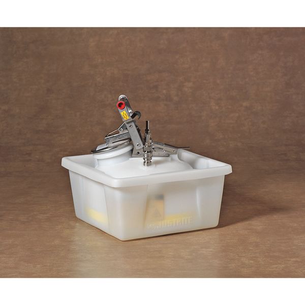 white Polyethylene Can Spill Tray