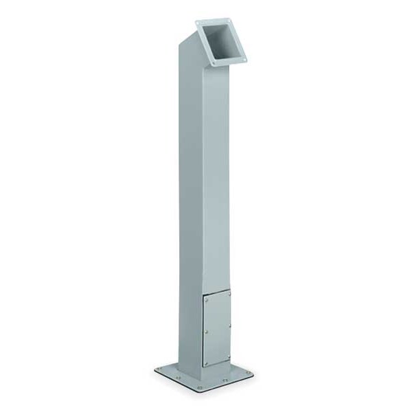 Pedestal Column, 41 In L, Angled, Steel