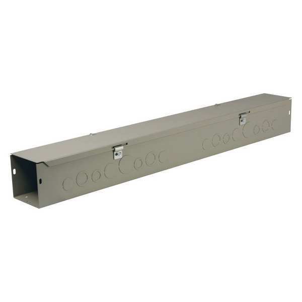 Straight Wireway, NEMA 1, Length 2 Ft, Gray