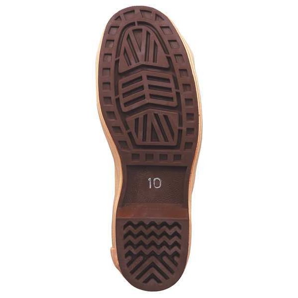 Mid-Calf Rubber Boots, Steel-Toe, Neoprene, Chevron Outsole, 12 in H, Copper & Tan, 1 Pair, Size 10