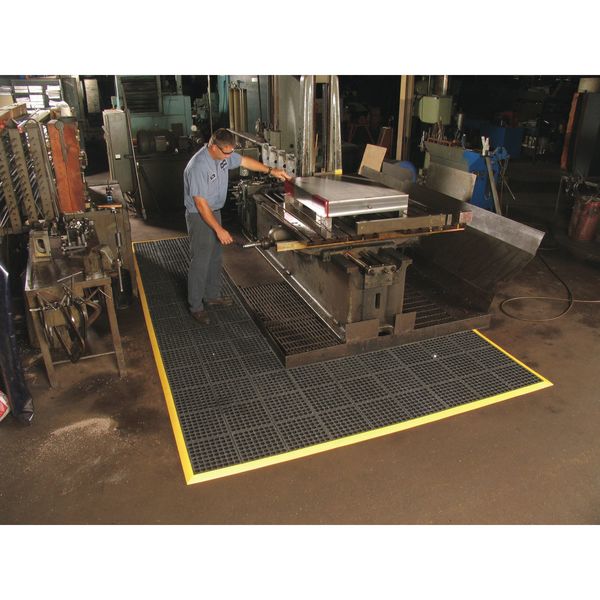 Interlocking Mat Edging Nitrile Rubber 3 ft 2 in 3/4 in