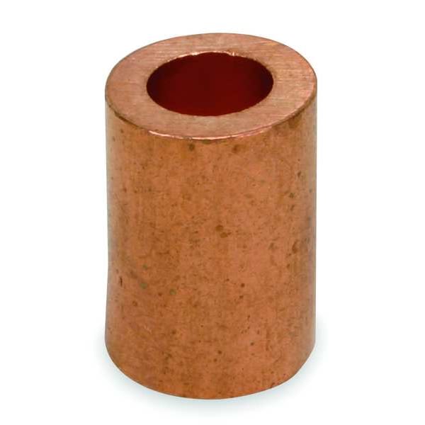 Wire Rope Stop Sleeve, 1/16In, Copper, PK50