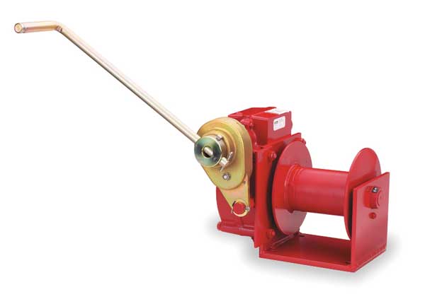 Hand Winch, Worm Gear, w/Brake, 4000 lb.