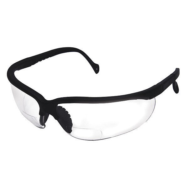 Reading Glasses, +2.0, Clear, Polycarbonate