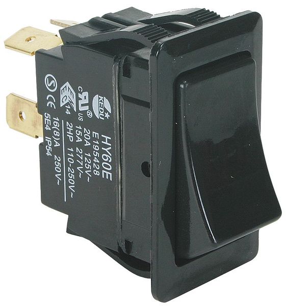 Rocker Switch, DPST, 4 Connections