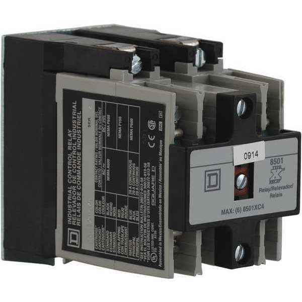 Master NEMA Control Relay, 4NO, 120VAC, 20A