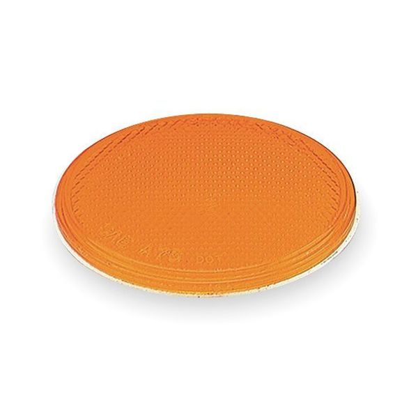 Reflector, Sealed, Stick-On, Yellow, Round