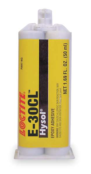 Epoxy Adhesive, E-30CL Series, Clear, 2:01 Mix Ratio, 3 hr Functional Cure, Dual-Cartridge