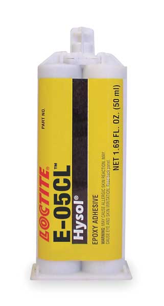 Epoxy Adhesive, E-05CL Series, Clear, 1:01 Mix Ratio, 30 min Functional Cure, Dual-Cartridge