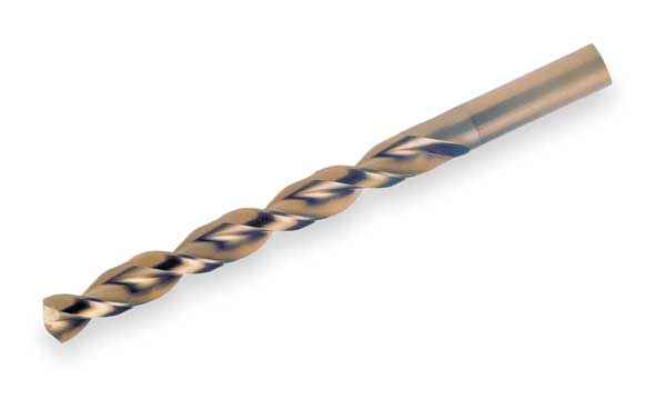Q-Cobaltâ¢ 135Â° Wide Land Parabolic Jobber Length Drill Cleveland 2075 Straw HSS-CO 8% RHS/RHC 5/16
