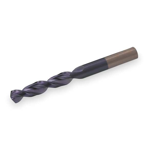 Screw Machine Drill Bit, #35 Size, 135  Degrees Point Angle, Cobalt Steel, TiAlN Finish