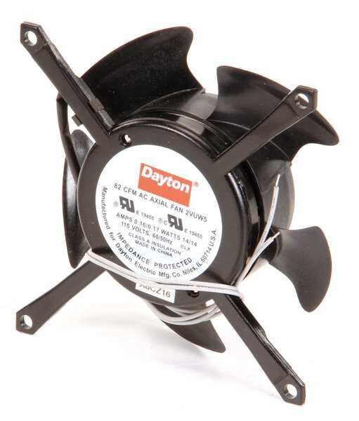 Axial Fan, Skeleton, 115V AC, 1 Phase, 82 cfm, 4 7/16 in W.