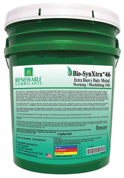 Cutting Oil, 5 gal, Bucket