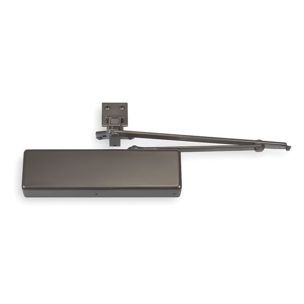 Manual Hydraulic Norton 7570 Door Closer Heavy Duty Interior and Exterior, Dark Bronze