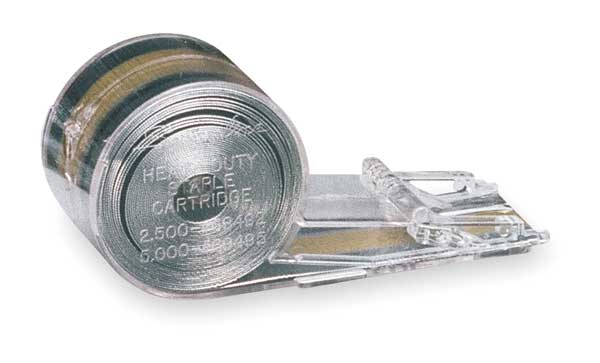 Staples, Cartridge, 1/2InW, 3/8InLeg, PK5000