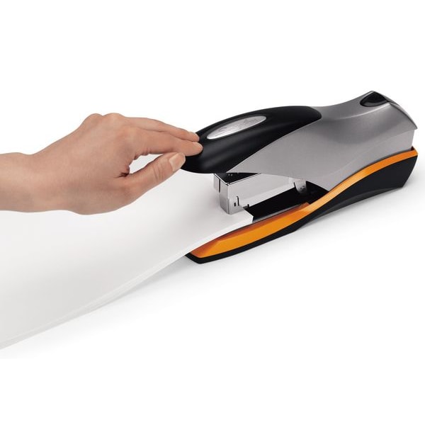 Flat Clinch Stapler, 70 Sheet, Blk/Silver