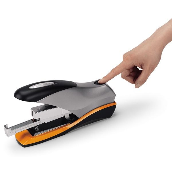 Flat Clinch Stapler, 70 Sheet, Blk/Silver