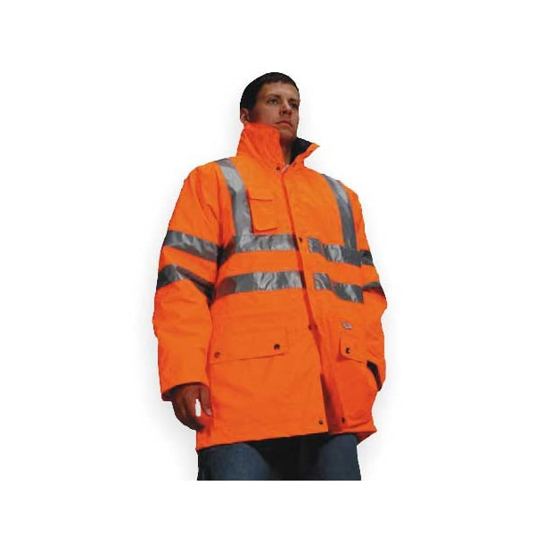 Medium Insulated Hooded Jacket, Orange