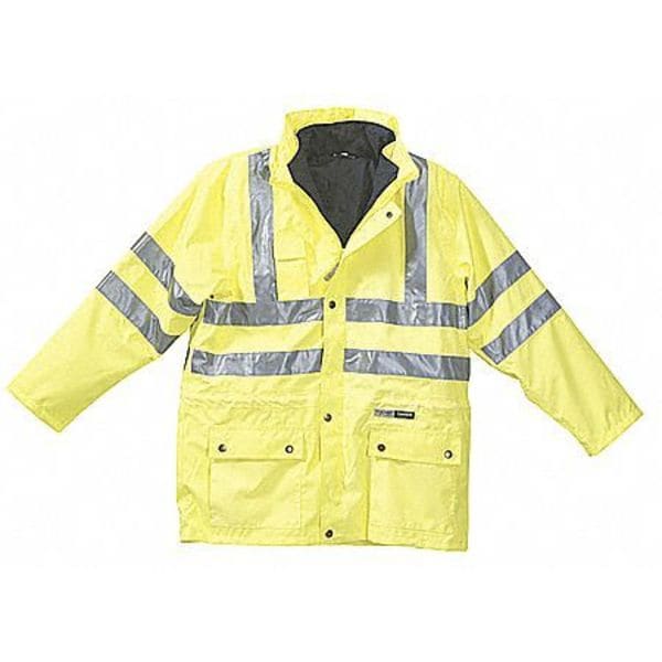 Large Insulated Hooded Jacket, Lime/Black