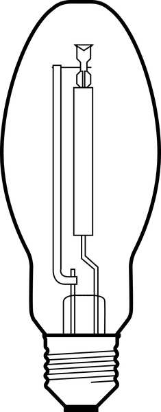 GE LIGHTING 100W, B17 High Pressure Sodium HID Light Bulb