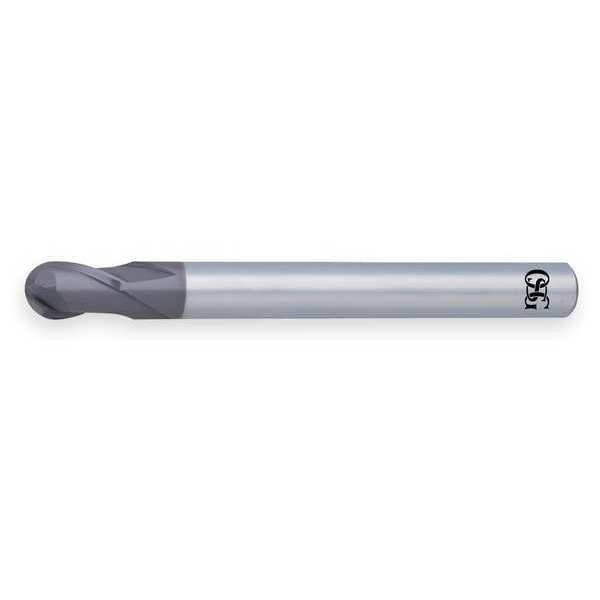 End Mill, Carbide, WXS, 12mm, 2 FL, Ball End