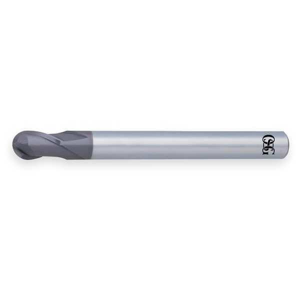 End Mill, Carbide, WXS, 4.0mm, 2 FL, Ball End