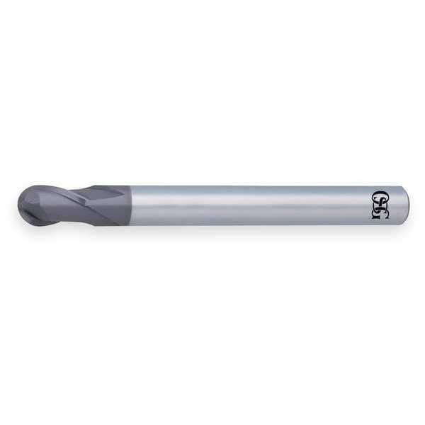 End Mill, Carbide, WXS, 1.0mm, 2 FL, Ball End