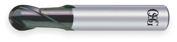 End Mill, Carbide, EXO, 6.0mm, 2 FL, Ball End