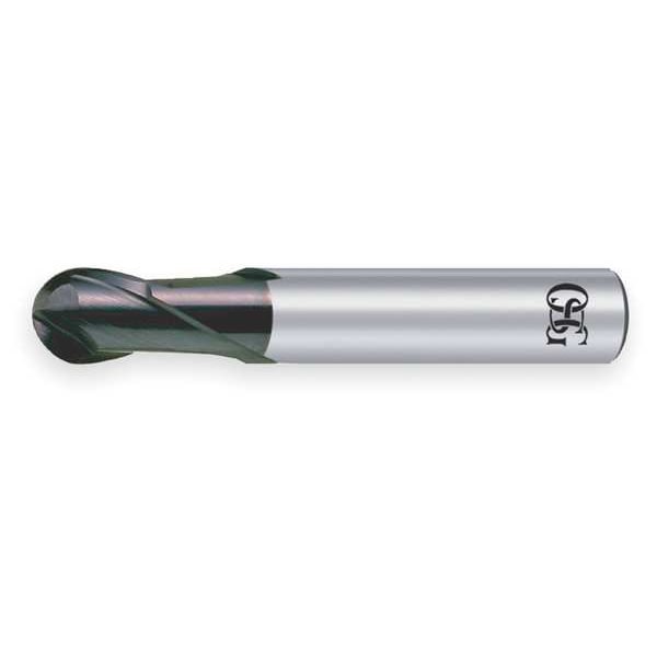 End Mill, Carbide, EXO, 8.0mm, 2 FL, Ball End
