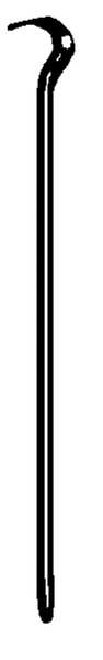 Lock Ring Remover, 24 In, 11/16 In Stk, Stl