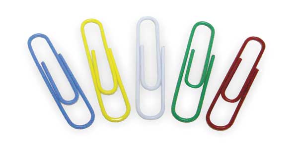 Paper Clip, 2 In, Asrt, Metal, PK100