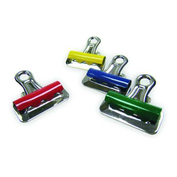 Bulldog Clip, 3in W, Asrt, PK12