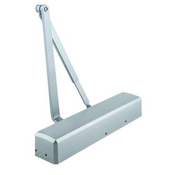 Manual Hydraulic Stanley QDC 200 Door Closer Heavy Duty Interior and Exterior, Silver