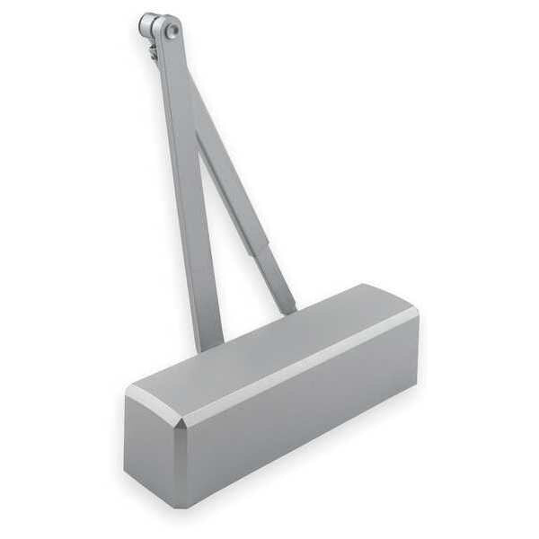 Manual Hydraulic Stanley QDC 300 Door Closer Standard Duty Interior and Exterior, Silver