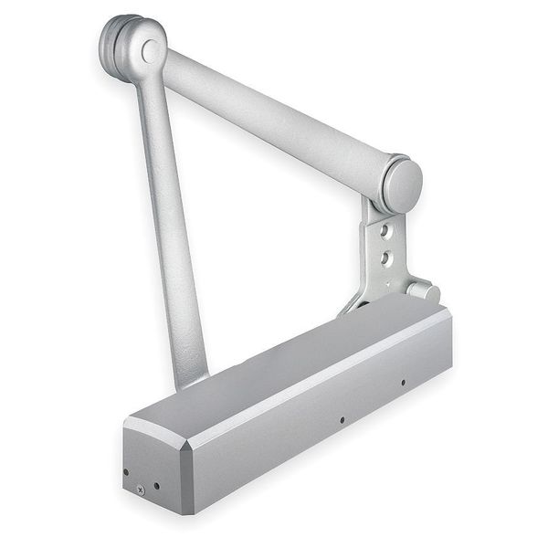 Manual Hydraulic Stanley QDC 200 Door Closer Heavy Duty Interior and Exterior, Silver