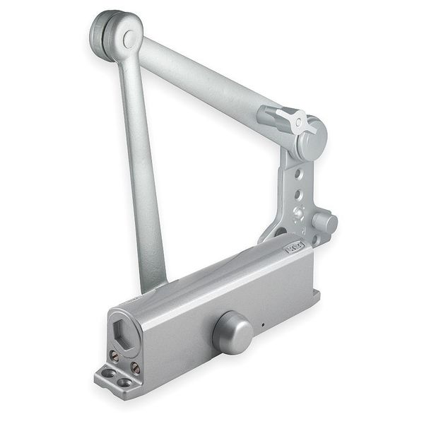 Manual Hydraulic Stanley QDC 300 Door Closer Heavy Duty Interior and Exterior, Silver