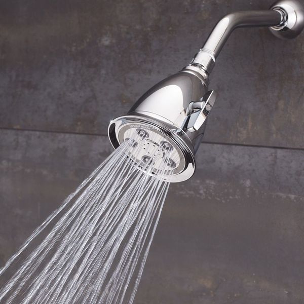 wall, Shower Head, Polished Chrome, Wall