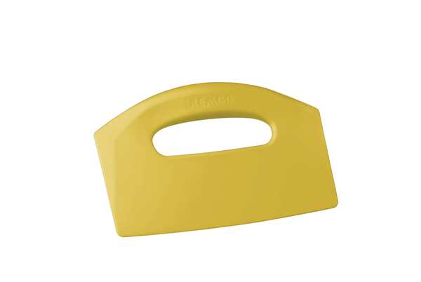Bench Scraper, Poly, Yellow, 8 1/2 x 5 In