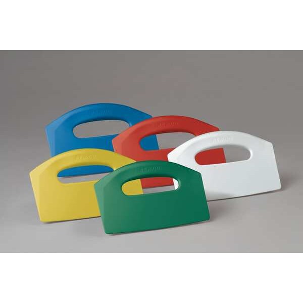 Bench Scraper, Poly, Red, 8 1/2 x 5 In