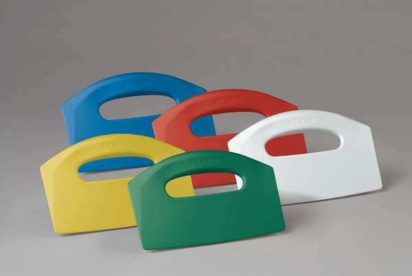 Bench Scraper, Poly, Blue, 8 1/2 x 5 In