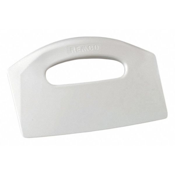 Bench Scraper, Poly, White, 8 1/2 x 5 In