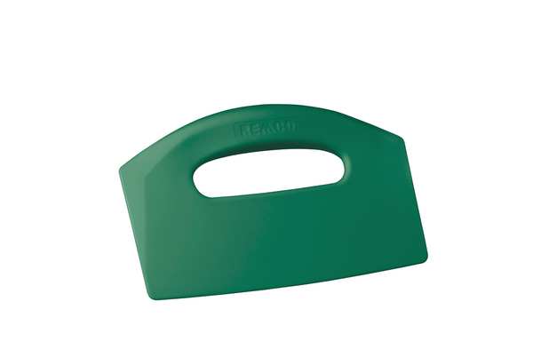Bench Scraper, Poly, Green, 8 1/2 x 5 In