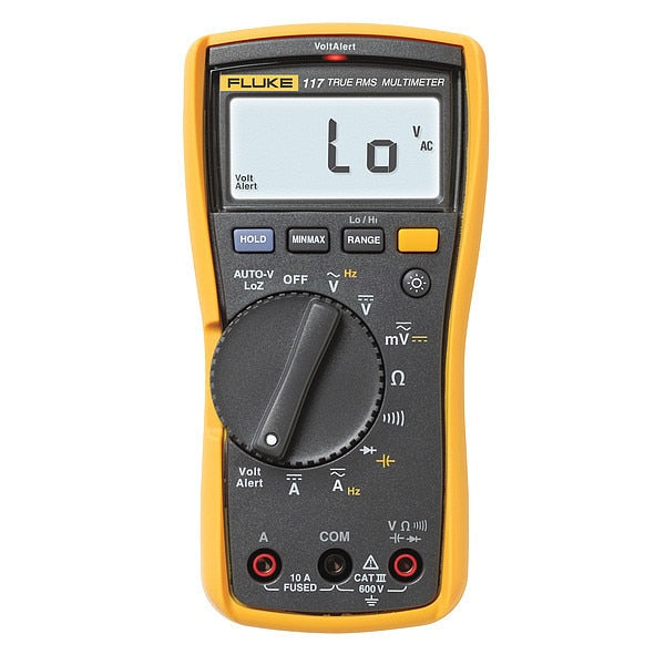 Digital Multimeter, 600 Max. AC Volts, 600 Max. DC Volts, 10 Max. AC Amps, 10 Max. DC Amps